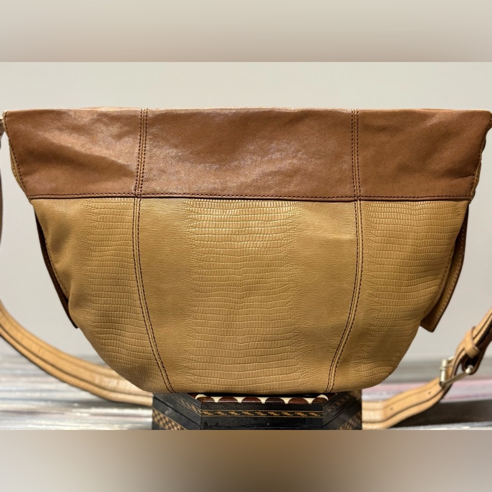 BCBGMaxAzria Two-Tone Leather Purse